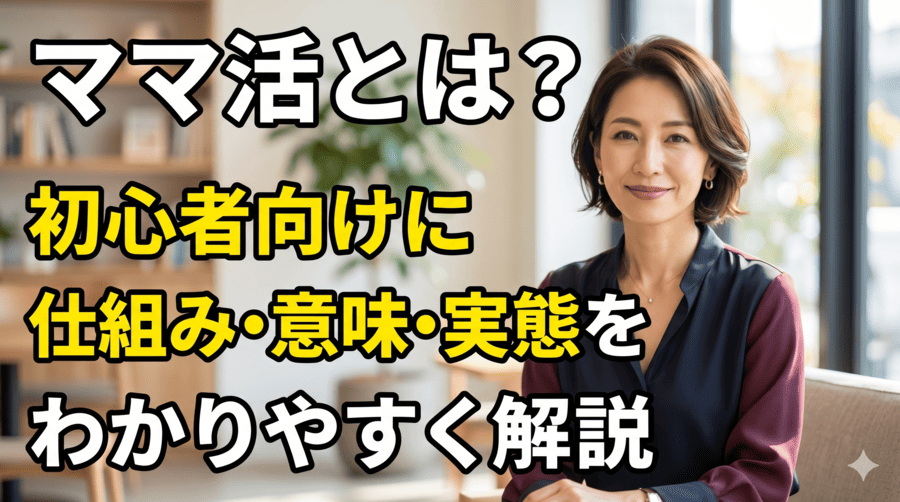 ママ活とは？初心者向けに仕組み・意味・実態をわかりやすく解説