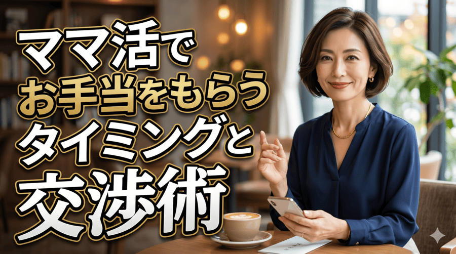 ママ活でお手当をもらうタイミングと交渉術
